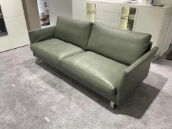 Sofa Classics CL990 R Leder 170 163 Olive Grün Kufe Metall