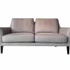 Sofa Coco Reines Anilin Leder Java Basalt Füsse Holz Wengefarbig Gebeizt