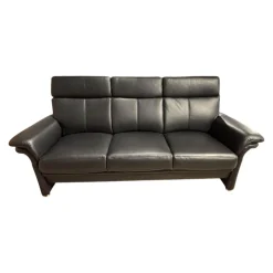 Sofa Colorado Leder Rodeo 9110 050 Schwarz Metallfuß M03