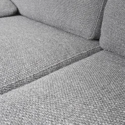 Sofa Conseta Bezug Stoff 5010 Anthrazit Schmalfuß Chrom Bodenfrei Inklusive 2 Kissen