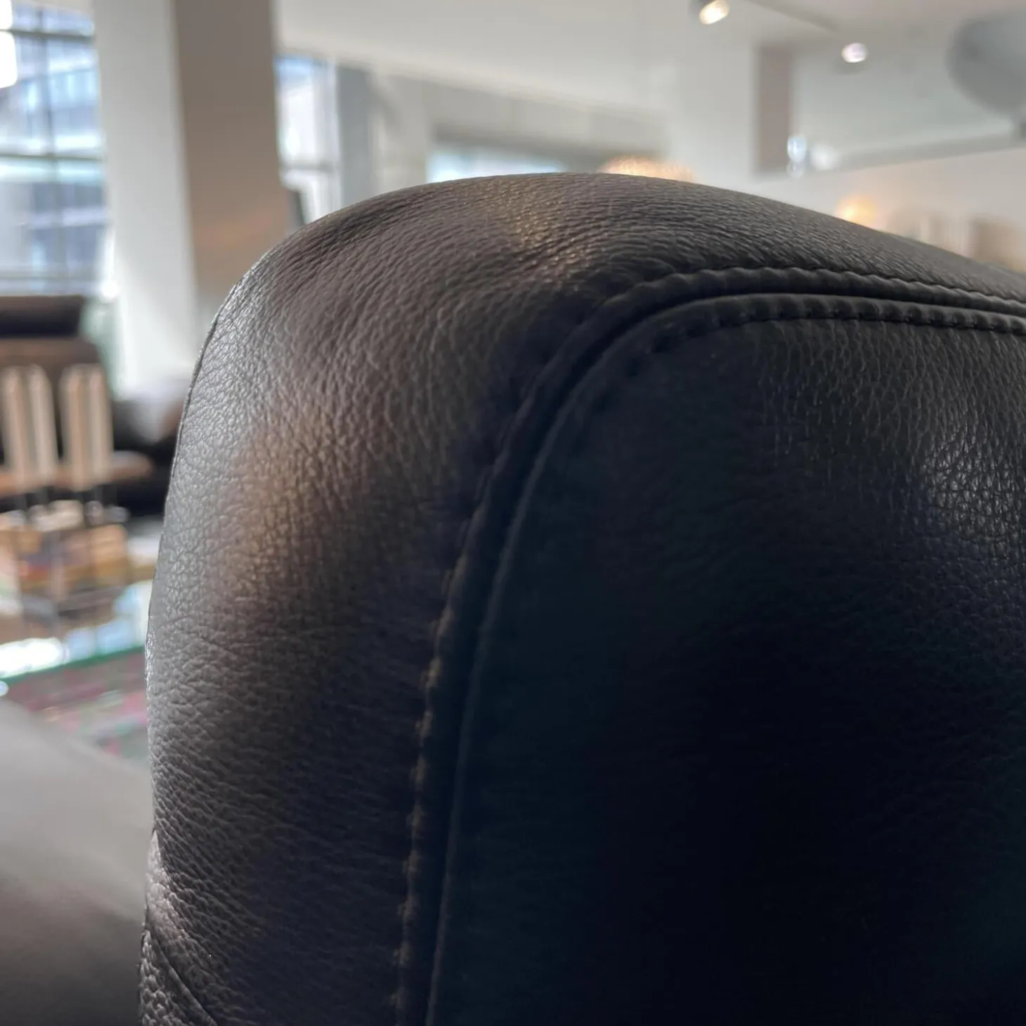 Sofa Conseta Leder 286 Schwarz