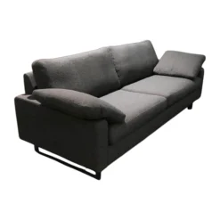 Sofa Conseta Stoff 11025 Deep Ocean Blau Schmalkufe Lack Firmamentblau Inklusive Kissen