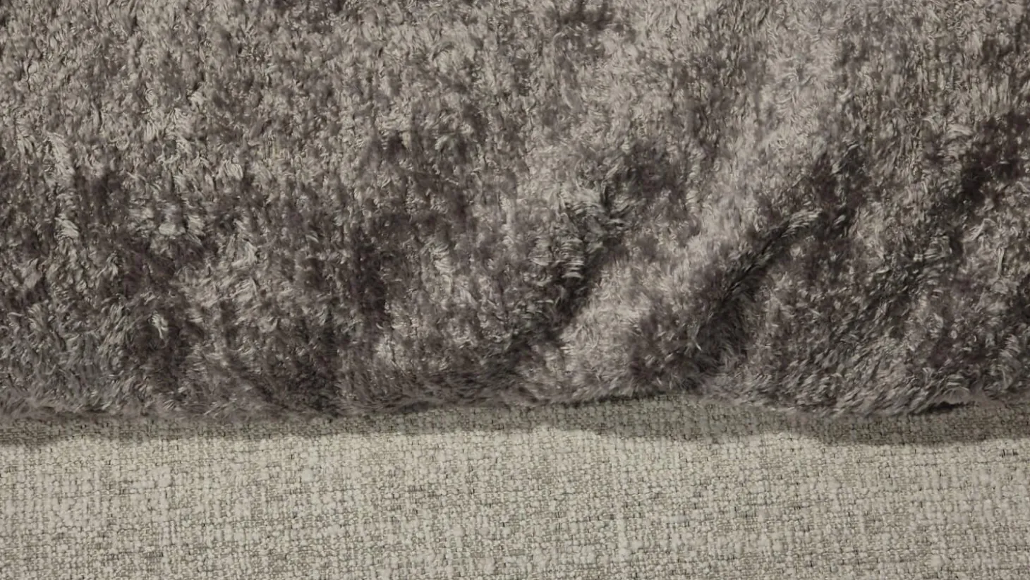 Sofa Crossline Stoff Porto 101 Creme Weiß mit 3 Kissen