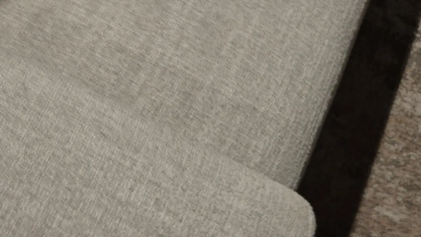 Sofa Crossline Stoff Porto 101 Creme Weiß mit 3 Kissen