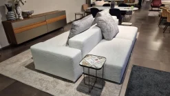 Sofa Crossline Stoff Porto 101 Creme Weiß mit 3 Kissen