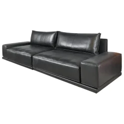 Sofa Cube Lounge Leder Space Schwarz