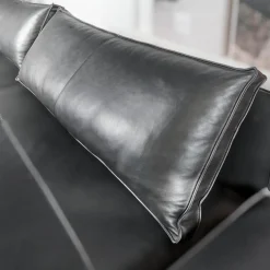 Sofa Cube Lounge Leder Space Schwarz