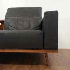 Sofa Deep Space Leder Jumbo 5662 22 Dunkelbraun Nussbaum