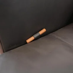 Sofa Deep Space Leder Jumbo 5662 22 Dunkelbraun Nussbaum