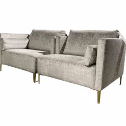 Sofa Doppelsitzer Seat Indigo Stoff 23092 Mit 2 Zierkissen