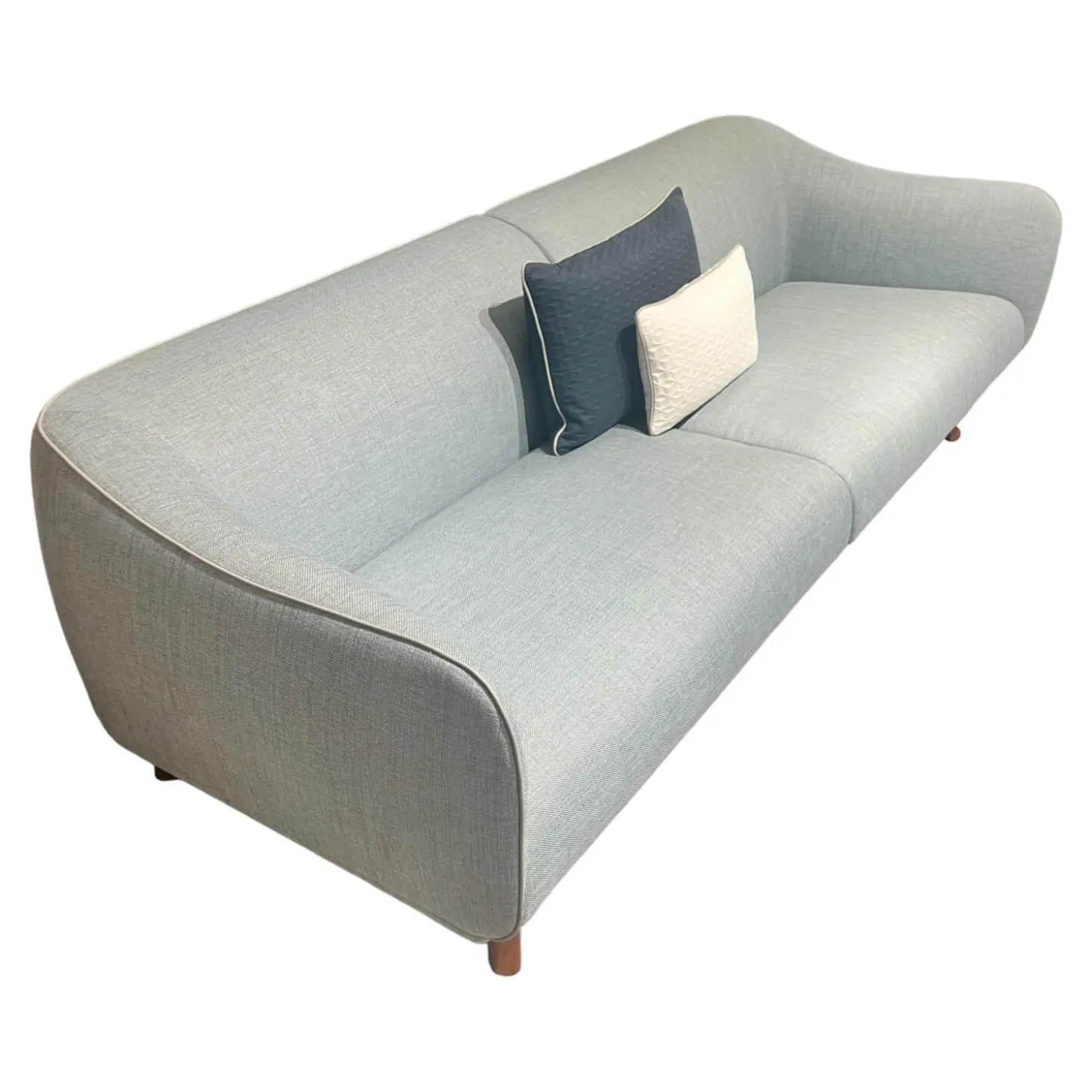 Sofa Drive Stoff D Cielo 6356 Blau mit 2 Kissen