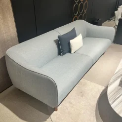 Sofa Drive Stoff D Cielo 6356 Blau mit 2 Kissen