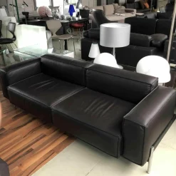Sofa DS 0022/323 Leder Touch Espresso Gestell Metall