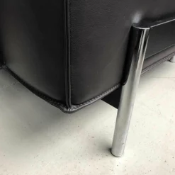 Sofa DS 0022/323 Leder Touch Espresso Gestell Metall