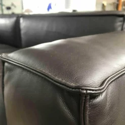 Sofa DS 0022/323 Leder Touch Espresso Gestell Metall