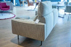 Sofa Eden Stoff Dodo C0206 Beige mit Hocker