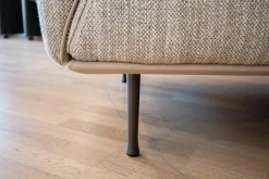 Sofa Eden Stoff Dodo C0206 Beige mit Hocker