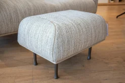 Sofa Eden Stoff Dodo C0206 Beige mit Hocker