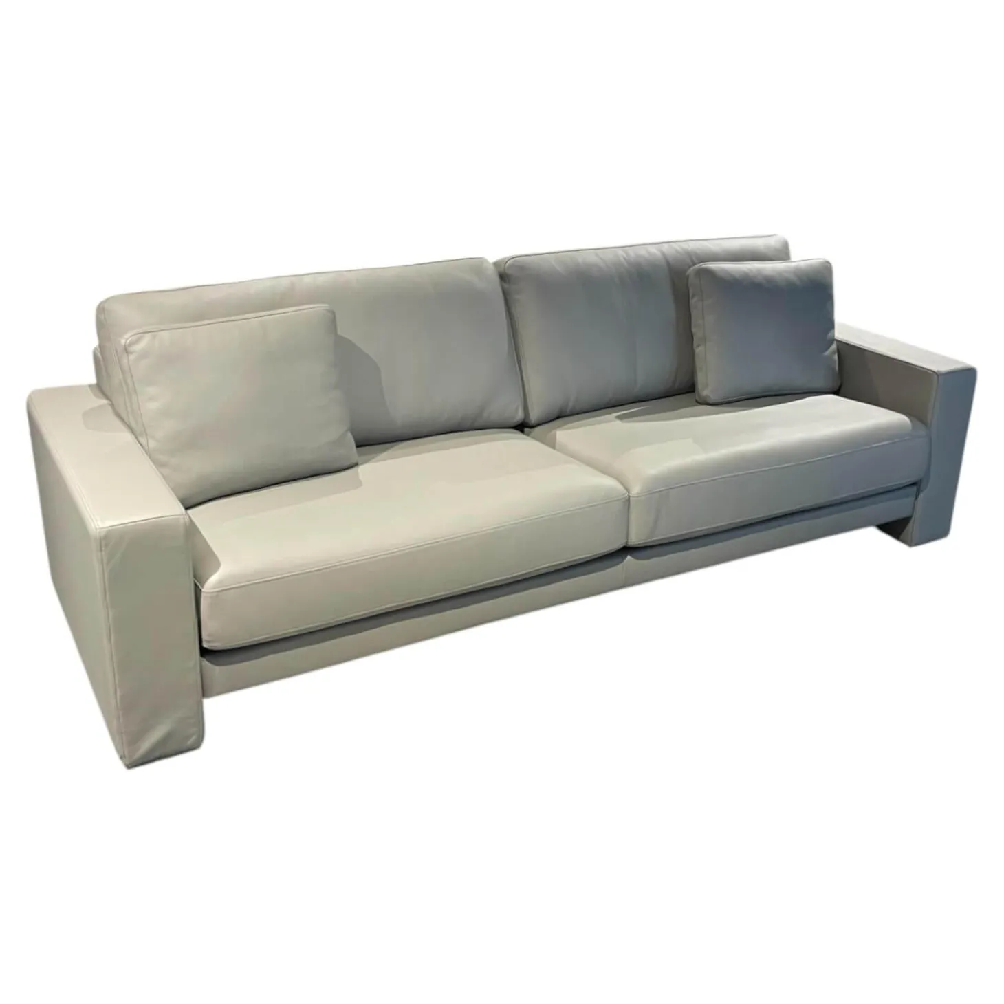 Sofa Ego Leder 38 101 Hell Steingrau Grau