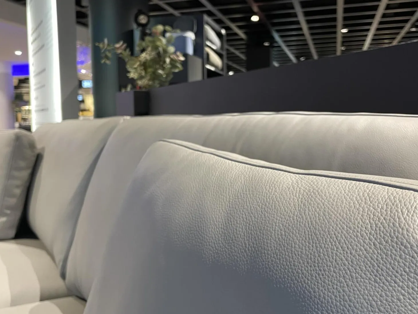 Sofa Ego Leder 38 101 Hell Steingrau Grau