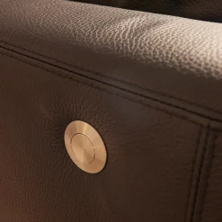 Sofa Embrace Bezug 54230010 Unit Schwarz Kufe Verchromt Glänzend Mit Hocker