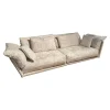 Sofa Esfera Stoff 66 Grau Vintage Velvet 65 Moonlight mit 3 Kissen