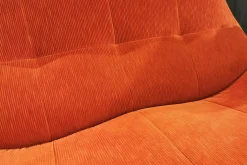 Sofa Florence 2Z Cordstoff Strada 74 Ziegelrot