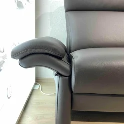 Sofa Gomera Zweisitzer Leder 18/7106 Dunkelbraun Savana 2 Armlehnen abklappbar