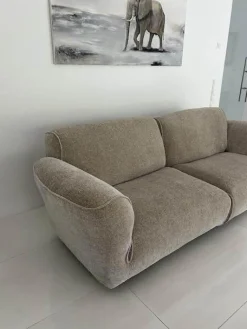 Sofa Grande Soffice Zweisitzer Stoff Tasty Soft T8575-21 Grau