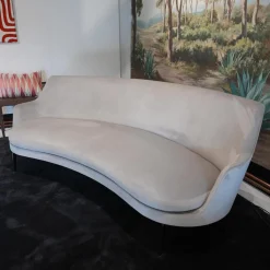 Sofa Guscio Bezug Extra Eldorado 1551 Grau Metallfüße Schwarz Verchromt