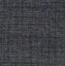 Sofa Hailey Stoff Eloy 052 Navy Blue Gestell Metall 15 Rauchbraun Hocker Stoff Chameleon 086 Grau-Blau mit Hocker