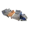 Sofa Hanapepe Stoff Indecence 02 Velour Grau Füße Aluminium Ohne Tisch Und Kissen