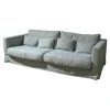Sofa Heaven MS 1009 Stoff Nori 4 Turqouise Blau Grau Fuß Schwarz