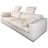 Sofa Inspiration 122-3005 Tief Bezug Noah 1744 176 Sockelrahmen Wengefarbig Gebeizt