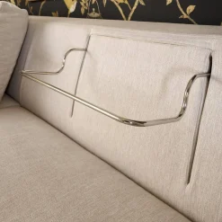 Sofa Inspiration 122-3005 Tief Bezug Noah 1744 176 Sockelrahmen Wengefarbig Gebeizt