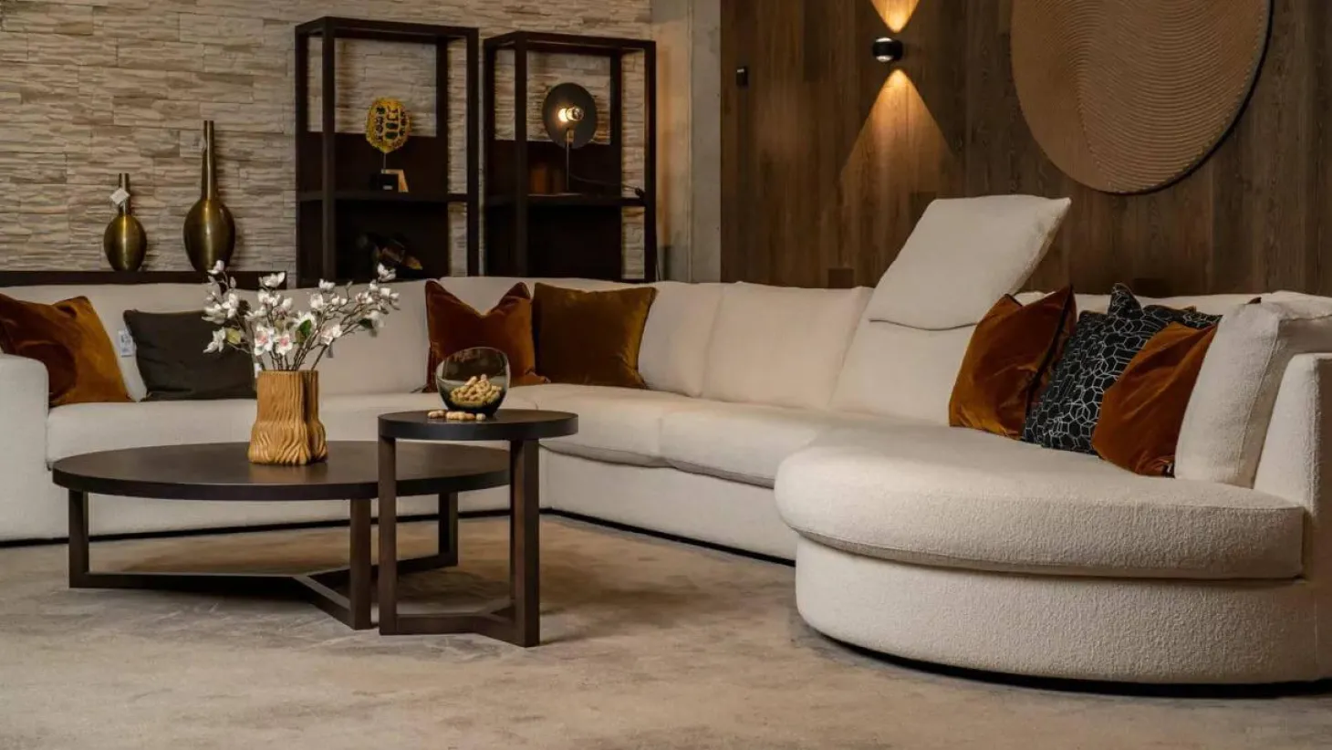 Sofa Inspiration Stoff Queen BW1775-272 Weiß