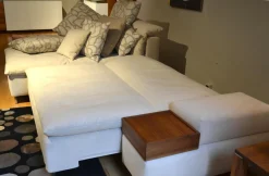 Sofa Isla Milan Stoff Hipo Natur Creme Schlaffunktion