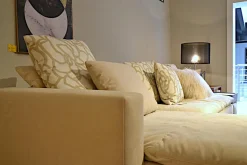 Sofa Isla Milan Stoff Hipo Natur Creme Schlaffunktion