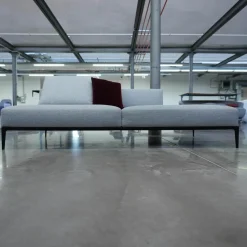 Sofa Jaan Living 783 Bezug Stoff Carré 7823 Moonlight Grau Gestell Aluminium Matt Pulverbeschichtet Schwarz