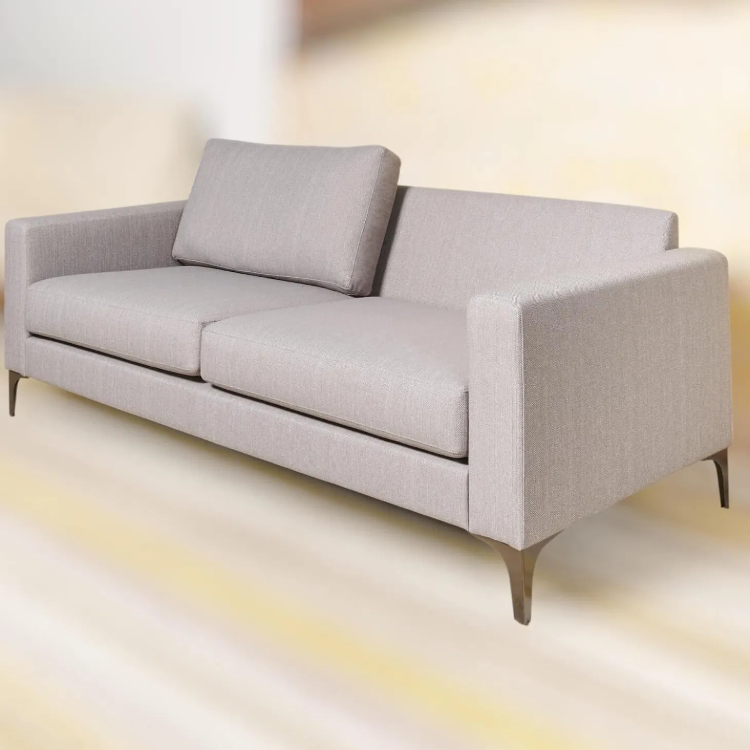 Sofa Jon Edwards 9.2 Bodenfrei Stoff Lago BW1747-181 Grau