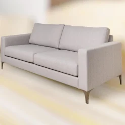 Sofa Jon Edwards 9.2 Bodenfrei Stoff Lago BW1747-181 Grau
