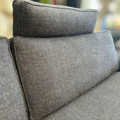 Sofa Jon Edwards Bodenfrei Bezug Stoff Spring Ip1764-454 Grau Füße Metall