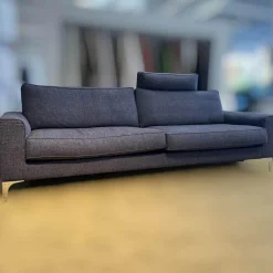Sofa Jon Edwards Bodenfrei Bezug Stoff Spring Ip1764-454 Grau Füße Metall