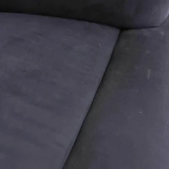 Sofa La Difference Stoff Alcantara Schwarz Mit 2 Kissen