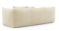 Sofa Le Bambole Granbambola Stoff Bouclé Sila Weiß Gestell Polyethylen Inklusive Rückenkissen