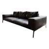 Sofa Lifesteel 14C04 Leder Pelle Deluxe 619 Braun Füße Metall Brüniert Inklusive Kissen