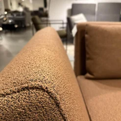 Sofa Lofoten Lounge Stoff 5275 51 Orange Braun Gestell Eiche Hell Geölt