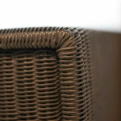 Sofa Loft Small 150 Stoff Holzrahmen Mit Geflecht Bezogen Braun Schwarz