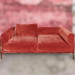 Sofa Loop 2/75 Stoff Glory IP1791-262 Rot Füße Rot