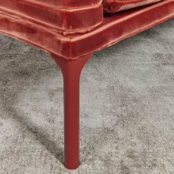 Sofa Loop 2/75 Stoff Glory IP1791-262 Rot Füße Rot